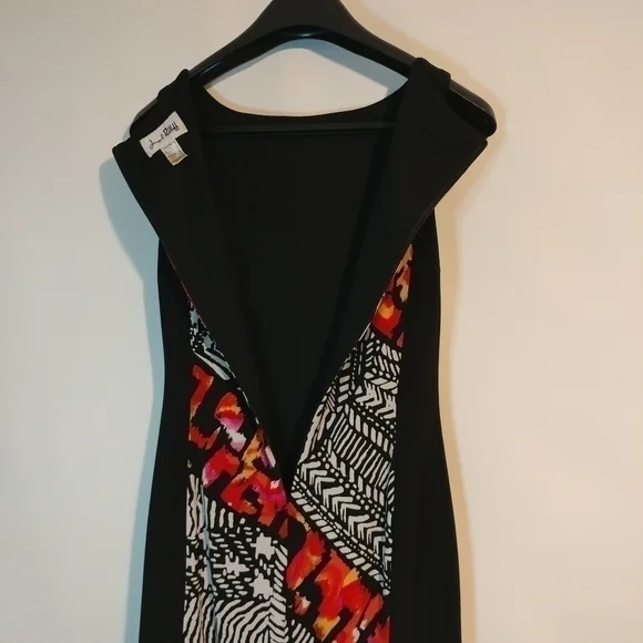 Vintage Joseph Ribkoff Geometric Sleeveless Dress - Picture 6 of 7